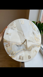 "Đồng hồ treo tường nhựa Epoxy thanh lịch-trang trí nhà Thủ Công-đồng hồ lớn tuyệt đẹp cho không gian sống phong cách" - Product Image 3