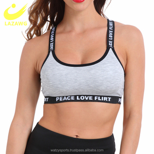 Custom Letter Print Sports Bra Women Push up Yoga Bra Underwear Breathable Gym Fitness <b>Running</b> Sportwear Seamless <b>Padded</b> Crop to - Product Image 1
