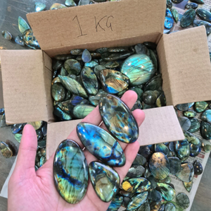Lote de labradorita, venta al por mayor, cabujón ovalado pulido, labradorita llamativa, labra a granel, producto de la mejor calidad para la fabricación de joyas - Product Image 6