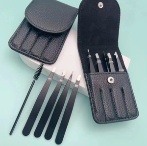 Pinzas para cejas y pestañas de acero inoxidable de precisión ANAAIF, juego de 96 clips con punta puntiaguda, herramientas de maquillaje - Product Image 5