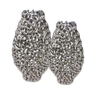 Vase à fleurs en métal aluminium doré fait à la main Design moderne pour mariages et maison Style durable pour n'importe quelle pièce - Product Image 6