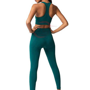 Conjunto de yoga para mujer superventas patrón sólido de alta calidad para adultos precio al por mayor - Product Image 2