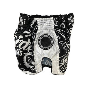 Pantalones cortos de boxeo personalizados al por mayor para Muay Fitness Training Martial Arts Wear para Kickboxing y Thai Fight Shorts - Product Image 5