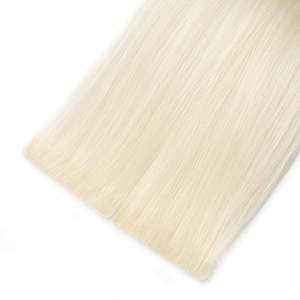 <b>Russian</b> Remy Human Hair Extensions Straight Invisible Tape #1001 Pearl Blonde - Product Image 1
