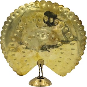 Majestuosa estatua de pavo real de latón con plumas, pájaros indios, pieza decorativa en oro para decoración del hogar - Product Image 6