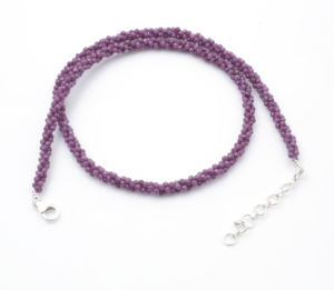 Collar de cuentas talladas de cristal de lujo para mujer, cadena de eslabones para regalos, ocasiones especiales, venta al por mayor, collar de hilo con cuentas, joyería - Product Image 5