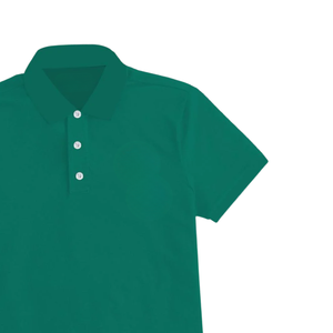 High Quality Stylish <b>Green</b> Polo Shirt for <b>Men</b> Casual Comfortable Slim Fit Breathable Cotton Summer Fashion <b>Top</b> Wholesale - Product Image 5