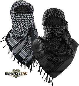 Keffiyeh Tactical Desert Scarf Neck Head Wrap avec Tassel pour Hommes Femmes Explore Land Cotton Shemagh - Product Image 1
