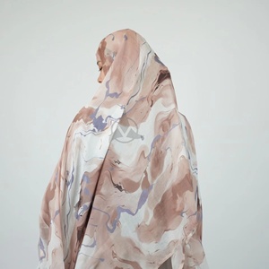 New Manufacturer in Stock Bawal Printing <b>Modal</b> Cotton Hood Ironless Muslim Women Printed Marble <b>Hijab</b> Scarf For Women OEM - Product Image 3