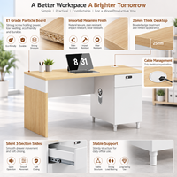 Bureau d'ordinateur compact ergonomique avec bordure de couleur unie de 2,0 mm pour petit bureau d'angle