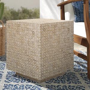 Table MOP mosaïque de qualité supérieure tables carrées décoratives en nacre pour meubles d'intérieur à la maison - Product Image 4