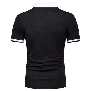Polo d'été pour hommes 9 couleurs à manches courtes et coupe ample grande taille couleur pure publicité grande taille polos pour hommes - Product Image 5
