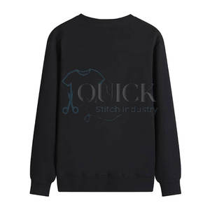 Sudaderas de lana de mezcla de algodón de invierno de gran tamaño para hombre con diseño de diamantes de imitación personalizado transpirable y ecológico - Product Image 2