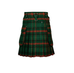 กระโปรงพับจีบแบบดั้งเดิมทำจากผ้าฝ้าย100% กอธิคสก็อตอเนกประสงค์พับได้โลโก้ออกแบบได้ตามต้องการ - Product Image 2