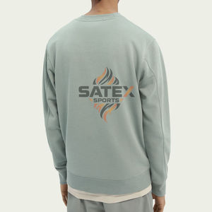 Sweat-shirt en polaire unisexe en gros, vêtements décontractés, col rond, 100% coton, séchage rapide, respirant, nouveaux imprimés basiques - Product Image 2