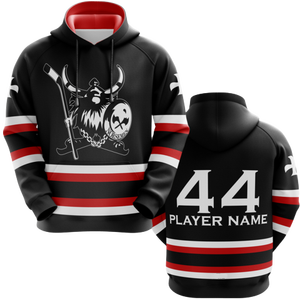 Uniforme de hockey sublimado personalizado para hombres Nombre y número Sudaderas con capucha de hockey Camiseta con capucha de hockey personalizada - Product Image 3