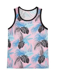 Nouveau été hommes haut décontracté 3D Simple imprimé T-Shirt hommes mode grande taille sans manches piscine haut Style gilet vêtements - Product Image 4