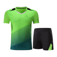 Uniforme de Tenis de Mesa Personalizable al por Mayor, Transpirable y Cómodo, de Manga Corta, para Hombre