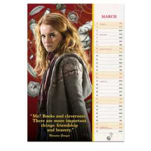 Calendario de Pared de Papel con Diseño de Harry Potter 2025, Calendario Impreso para Exhibición en Mesa de Oficina con Reloj para Promoción de Tiempo - Product Image 5
