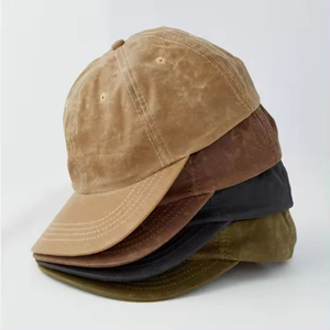 Gorra de béisbol de algodón encerado impermeable personalizada de diferentes colores con su logotipo bordado Gorra de camionero - Product Image 4