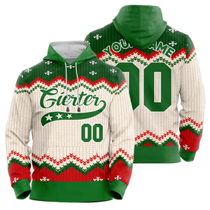 New Design Christmas Men's Pullover Hoodie Comfortable Fashionable 100% Polyester Christmas with Custom Logo Low MOQ - Product Image 2