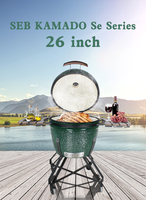 SEB KAMADO Grill 26 Zoll Keramikgrill Kamado Joe Asador Cermico Kamado Grill XXL Grillwerkzeuge Kamado BBQ
