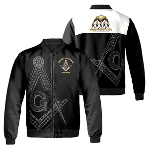 Personalizar Lodge nombre y número PHA masonería masónica bombardero chaqueta de alta calidad por encargo 2025 chaquetas - Product Image 4