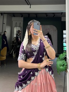 Festival Wear Zari Kota con Zari tejido y bordado de hilo Lehenga Choli fabricante y proveedor de la India - Product Image 6