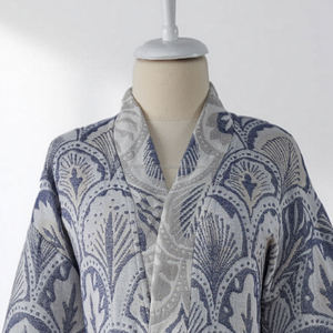 Bata de Baño Tejida 100% Algodón para Mujer y Hombre, Transpirable, de Secado Rápido, Larga, para Verano/Primavera, Hecha en Turquía - Product Image 3