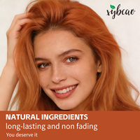 Crème Colorante Capillaire Permanente de Qualité Supérieure aux Extraits Botaniques et Herbacés, Teinte Orange Aube, Ginseng, Aloès, Camomille, Couleur Vive, Douce pour les Cheveux