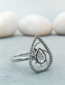 Bague fantaisie personnalisée en or 4 carats 14 carats 18 carats ovale de fiançailles VVS Moissanite de mariage avec diamant 100% satisfaction garantie - Product Image 3