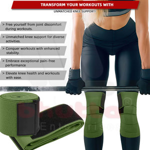 Entraînement de gymnastique d'haltérophilie de protection sangles personnalisées enveloppes de genou pour la musculation sangles de poignet enveloppes de genou respirantes - Product Image 6