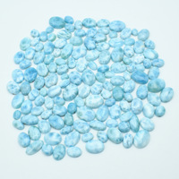 Cabochon LARIMAR bleu pierres précieuses naturelles pour la fabrication de bijoux taille libre coupe ovale pour boucles d'oreilles bagues pendentif toutes tailles formes