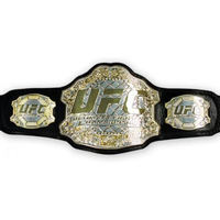 Ceintures de championnat UFC Legacy, ceinture de champion du monde, 2 mm, 4 mm, alliage de laiton et de zinc pour les arts martiaux, le judo, la boxe, le MMA