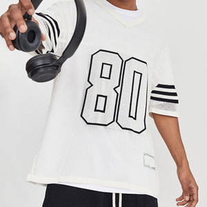 T-shirt vintage en maille de coton pour homme super doux unisexe T-shirt graphique à impression personnalisée T-shirt à manches longues double couche pour homme - Product Image 6