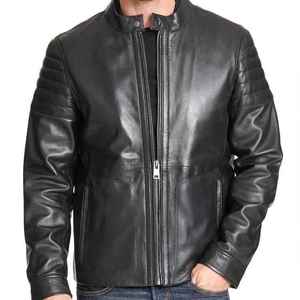 Veste en cuir véritable pour hommes coupe-vent vintage respirante coupe ajustée de haute qualité, meilleure vente OEM ODM - Product Image 6