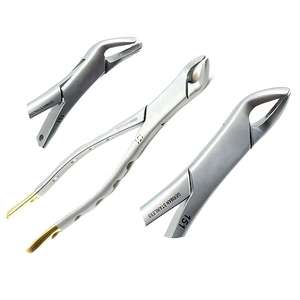 Juego de 3 Pinzas de Extracción Dental Manuales de Acero Inoxidable, Instrumentos Dentales con Certificación MOL para Uso Pediátrico y en Adultos, Hecho en Pakistán - Product Image 4