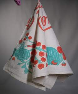 Wholesale 100% Organic Cotton <b>Kitchen</b> <b>Towels</b> Bulk Orange Floral Tea <b>Towel</b> Eco-Friendly Reusable Plain Dish <b>Towel</b> for Flour Sack - Product Image 6