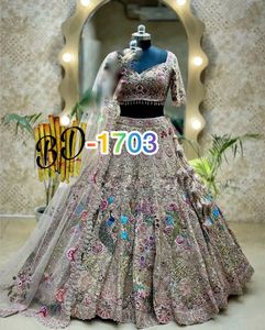 Lentejuelas bordadas de seda de Organza pesada de calidad superior para mujer, trabajo con Cancan & Canvas Patta, ¡el estilo más popular a la venta! - Product Image 2