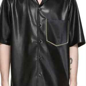 เสื้อลำลองผ้าไผ่สแปนเด็กซ์สำหรับผู้ชายผ้าคอตตอนผ้าซาตินสำหรับฤดูใบไม้ร่วงโลโก้ตามสั่ง - Product Image 6