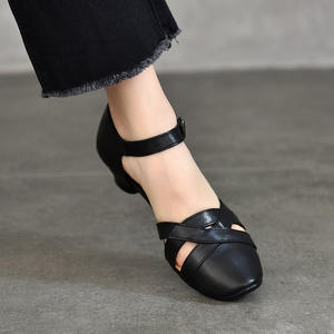 Mocassins en cuir véritable pour femmes, confortables, faciles à enfiler, chaussures plates pour le bureau, les occasions décontractées et la marche quotidienne. - Product Image 3