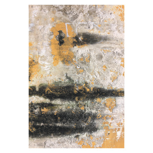 RUGS DEPOT LXDP-0583 Wholesale Terracotta Gold Contemporary Geometric Digital Printed Machine Washable Chenille Rug Non <b>Slip</b> - Product Image 1
