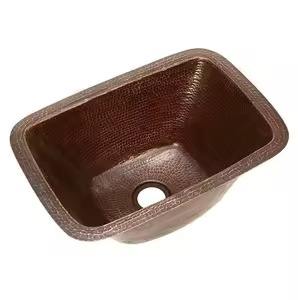 Bassin rond en cuivre de qualité supérieure avec un attrait adorable unique parfait pour les conceptions de cuisine inspirées des artisans - Product Image 4