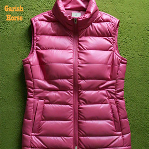 Chaleco acolchado con capucha de piel sin mangas para mujer personalizado Chaqueta larga informal a prueba de viento con bolsillos ropa de abrigo de invierno para niñas y mujeres - Product Image 5