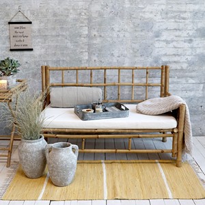 Fauteuil de détente Fauteuils en bambou au design moderne pour salon intérieur et balcon extérieur Terrasse - Product Image 3