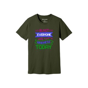 T-shirt en tissu 100% coton imprimé sur le thème de la gentillesse, grammage lourd (160-180 GSM), 12 couleurs disponibles, personnalisez votre propre design et placement - Product Image 6