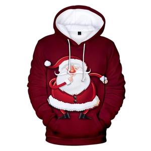 <b>Christmas</b> Men's Pullover <b>Hoodie</b> Comfortable Fashionable 100% Polyester <b>Christmas</b> with Custom Logo Low MOQ - Product Image 2