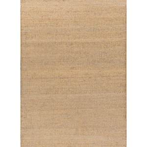 Nomadic Threads Adhl-1101 Alfombras de Yute y Cáñamo Tejidas Planas en Color Beige Marrón, Alfombras Rectangulares a Rayas de Color Sólido para el Hogar, para Sala de Estar y Pasillo - Product Image 1