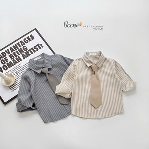 Haute qualité 4 pièces rayé hiver costume formel ensemble pour bébé garçons 1-8 ans nouveauté en gros vêtements tout-petits garçons - Product Image 5