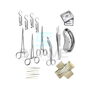 Juegos de instrumentos de vendaje y cirugía Juego de instrumentos de vendaje para heridas de acero inoxidable por SUAVE SURGICAL INSTRUMENTS - Product Image 1